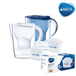 BRITA Marilla XL 3.5L filter jug (with 1 filter element) + Maxtra 6-pack of filter elements [original licensed]