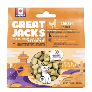 Picture of Great Jack's Freeze-Dried Chicken Cat Treats 28g/85g