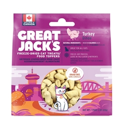 Great Jack's Freeze-Dried Turkey Cat Treats 28g/85g
