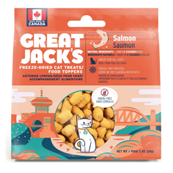 Great Jack's Freeze-Dried Salmon Cat Treats 28g/85g