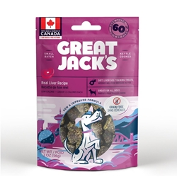 Great Jack's Grain Free Liver Recipe For Dogs 56g