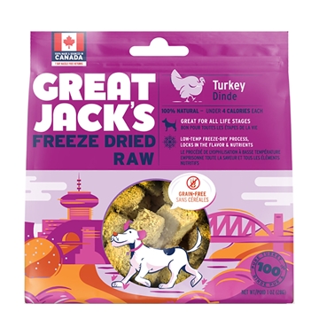 Picture of Great Jack's Freeze-Dried 100% Turkey For Dogs 28g
