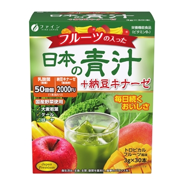 Picture of Fine Japan Japanese Green + Natto Kinase with fruits 90g (3g x 30 sticks)