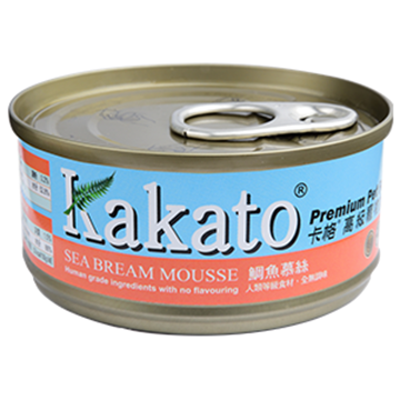 图片 Kakato 鲷鱼慕丝猫狗罐头 70g