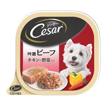 Picture of Cesar Canine Beef with Chicken & Vegetables Dog Canned Food