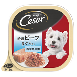 Cesar Beef & Tuna Dog Canned Food 100g x 24