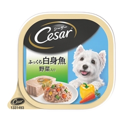 Cesar Whitefish & Vegetables Dog Canned Food 100g x 24