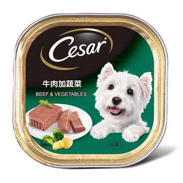Picture of Cesar Beef & Vegetables Dog Canned Food 100g x 24