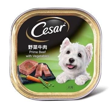 Picture of Cesar Canine Prime Beef with Vegetables Dog Canned Food 100g x 24