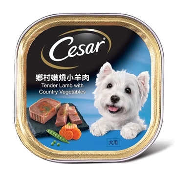 Picture of Cesar Tender Lamb with Country Vegetables Dog Canned Food 100g x 24
