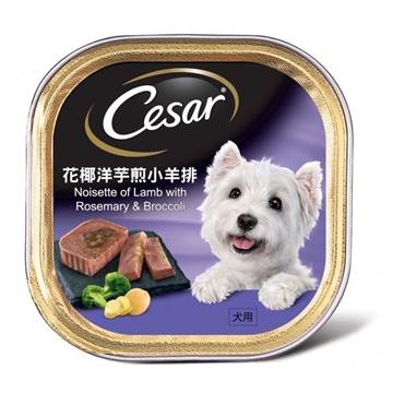 Picture of Cesar Noisette of Lamb with Rosemary & Broccoli Dog Canned Food 100g x 24
