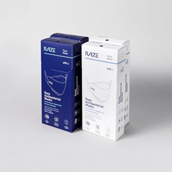 Raze 4-layer photocatalyst antibacterial mask 10 pieces [Licensed Import]