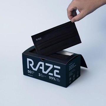Picture of Raze 3ply Antibacterial Masks (2D Large) (30pcs) [Licensed Import]