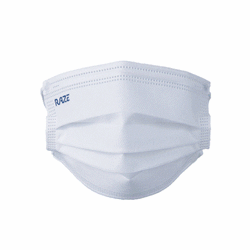 Raze 3ply Antibacterial Masks (2D Small) (White) (30pcs) [Licensed Import]