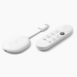 Google Chromecast with Google TV 串流播放镜射装置白色平行进口(可自取)