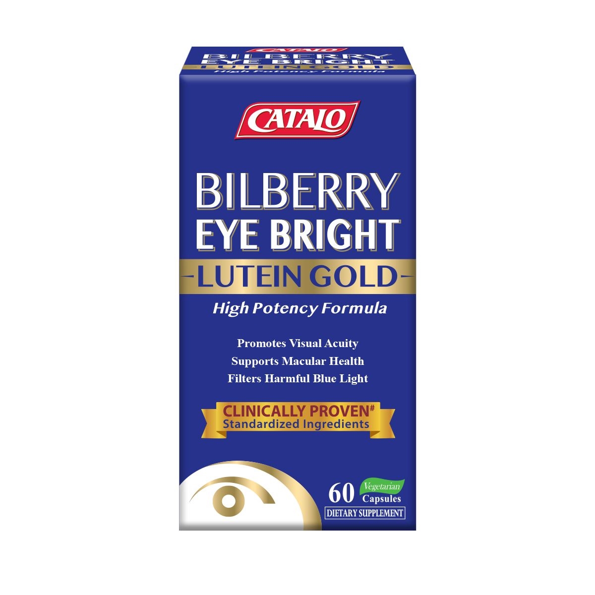 Catalo Bilberry EyeBright Extract GOLD 60 Capsules Eyes Supplement ESDlife健康網購