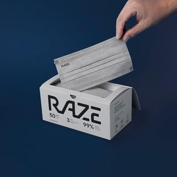 图片 Raze 3层光触媒抗菌口罩大码(30片- 独立包装） [原厂行货]