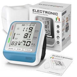 Andard automatic wrist type electronic blood pressure monitor (three-color backlight) [Licensed Import]
