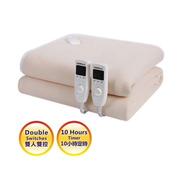 Picture of HOME@dd® Double Fleece Machine Washable Smart Timing Electric Blanket[Original Licensed]