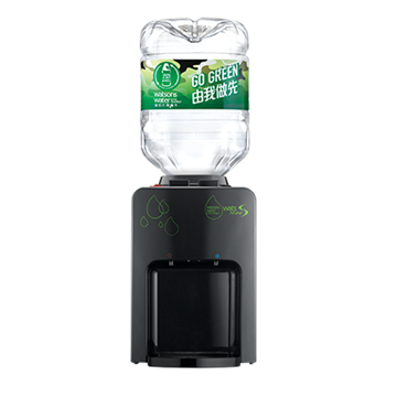 Picture of Wats-MiniS H&C Dispenser (Black / White) + 8L bottled water x 6 cases (2 bottles/ carton) [Licensed Import]