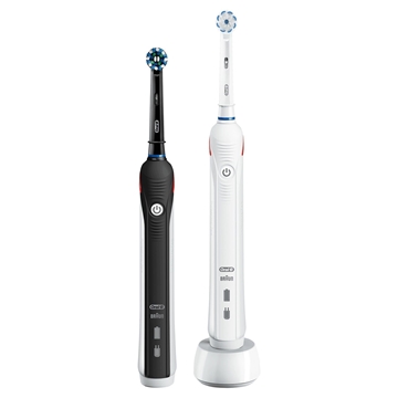 圖片 Oral-B Pro 2900 充電電動牙刷 (黑色+白色) [平行進口]