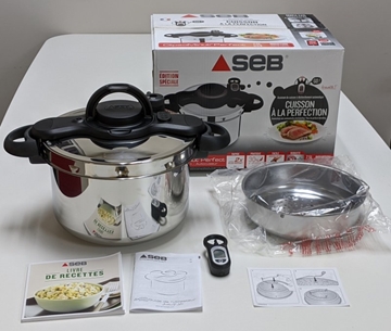 Picture of French SEB-7.5 Litre High Speed Cooker-Temperature Sensing System ClipsoMinut&#39; Perfect Pressure Cooker (parallel imported goods)