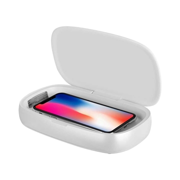 Picture of MOMAX Q.Power UV-Box wireless charging UV disinfection box (white) QU1W [Licensed Import]