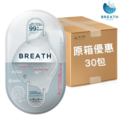 Breath Silver Quintet Regular成人 99% 5层抗菌口罩 (2个x 30包) (韩国制造)