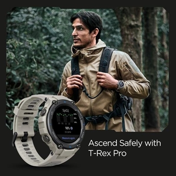 圖片 Amazfit T-Rex Pro 運動智能手錶 (國際版) (黑色) [平行進口]