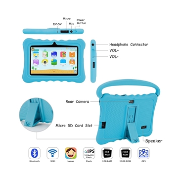 Picture of UK KIDKIS THRONE upgrade eye protection children&#39;s learning tablet [original licensed]