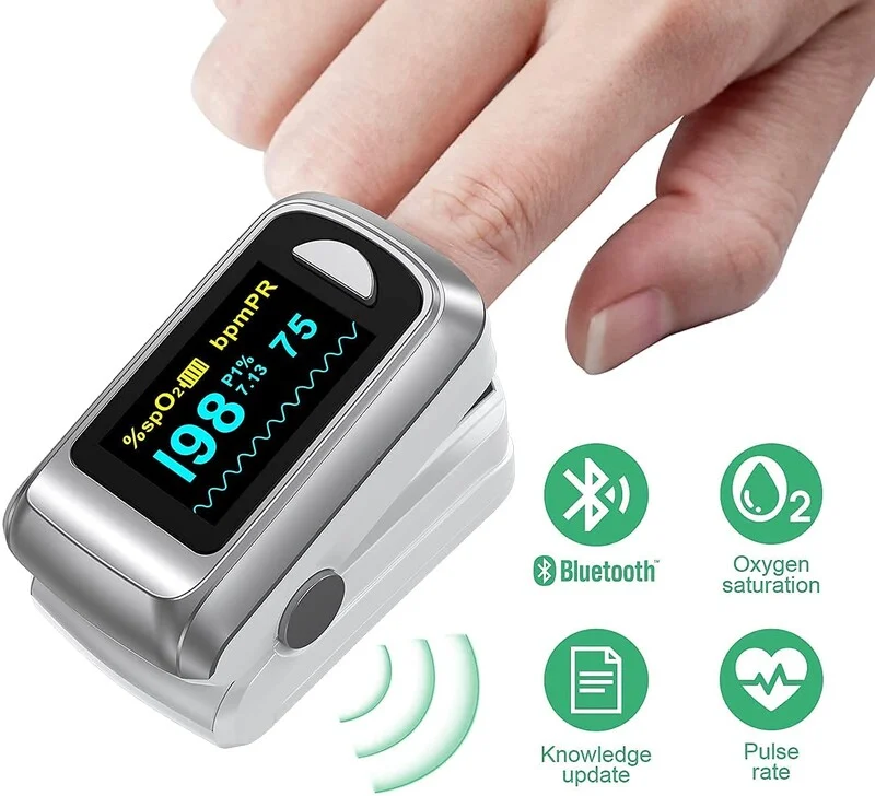 Healthtree JKS50C Bluetooth Oximeter [Original Licensed] Pulse
