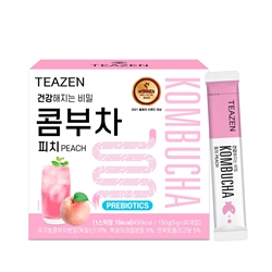 Teazen 益生菌康普茶 (水蜜桃味) 30包裝