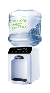 Picture of Watsons Water Wats-Touch Mini Warm and Hot Water Dispenser + 12L Distilled Water x 36 Bottles (Electronic Water Voucher) [Licensed Import]