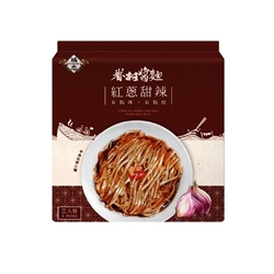 Fuzhong Brand Juncun Sauce Noodles, Sweet and Spicy with Shallots (3 packs/bag)