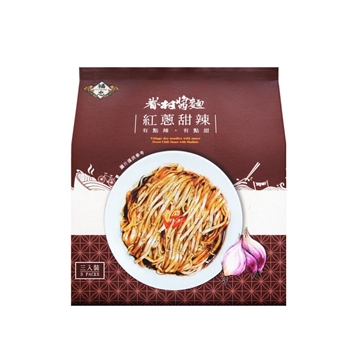 Picture of Fuzhong Brand Juncun Sauce Noodles, Sweet and Spicy with Shallots (3 packs/bag)
