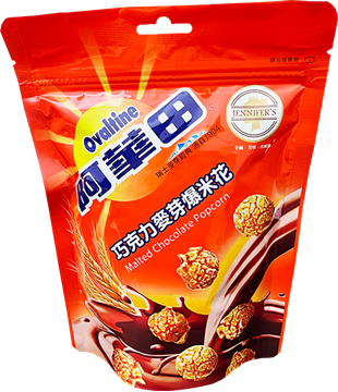 Picture of Ovaltine Chocolate Malt Roller Popcorn 90g Pack [Parallel Import]