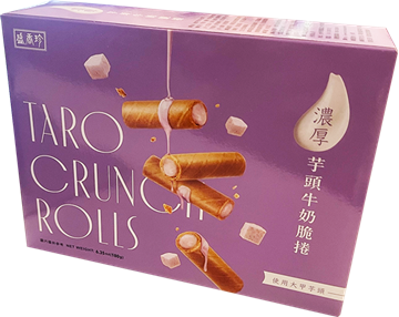 Picture of Sheng Xiangzhen Thick Taro Milk Crispy Roll (using Dajia taro) 180g box [parallel import]