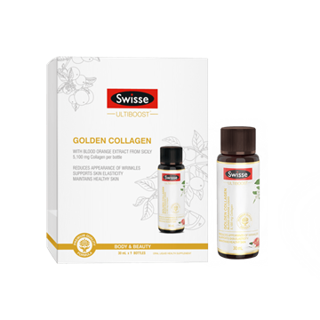 Picture of Swisse Golden Collagen Blood Orange Liquid 30ml x 9