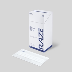 RAZE 3-Layer Photocatalyst Antibacterial Mask (30 Pieces) - Medium [Original Licensed]