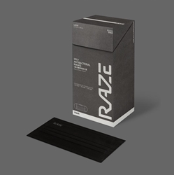 RAZE 3-layer Photocatalyst Antibacterial Mask (30 Pieces) - Large Size [Original Licensed]