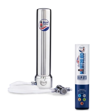 Picture of B&amp;H CTO Plus Countertop Double Tube Stainless Steel Ceramic Water Filter [Original Licensed]