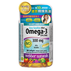 Webber Naturals Omega-3 mini EPA/DHA 180 Softgels