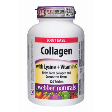 Picture of Webber Naturals Collagen with Lysine + Vitamin C 120 Tablets