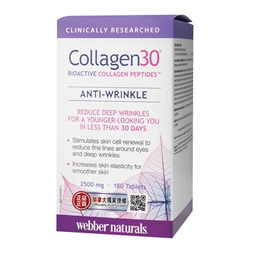 Picture of Webber Naturals Collagen30® Bioactive Collagen Peptides™ 180 Tablets