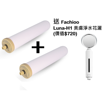 Picture of Doulton Dalton BTU 2501 NSF Filter Cartridge (2pcs Combination Price) (Free Fachioo Luna-H1 Beauty Water Purifying Shower Head) [Original Licensed]