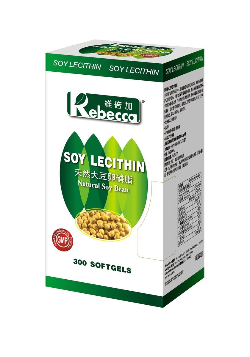 Rebecca Soy Lecithin 300 Softgels Health of Heart and Blood