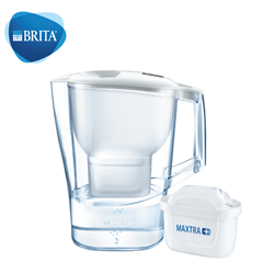 BRITA Aluna COOL 2.4L Water Filter Bottle (with 1 Filter Cartridge) White [Original Licensed]
