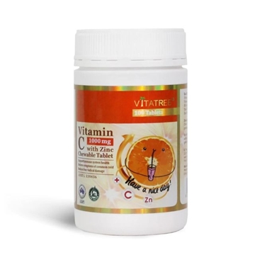 Picture of Vitatree Vitamin C 1000 mg w Zinc 100 Chewable Tablets