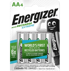 Energizer - AA/2A Eco-friendly Rechargeable Battery 2300mAh (4pcs) [Original Licensed]