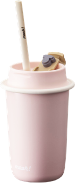 Picture of Mosh Latte Straw Cooler 350ml (Peach Pink) [Parallel Import]
